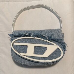 Diesel 1DR Designer Shoulder Bag Distressed Denim